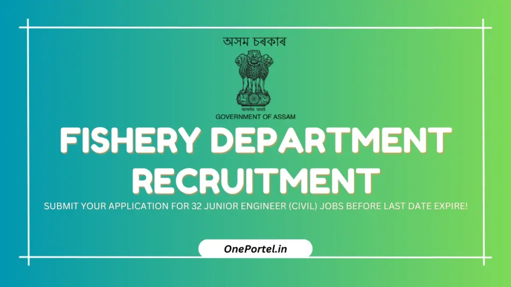Fishery Department Recruitment 2025