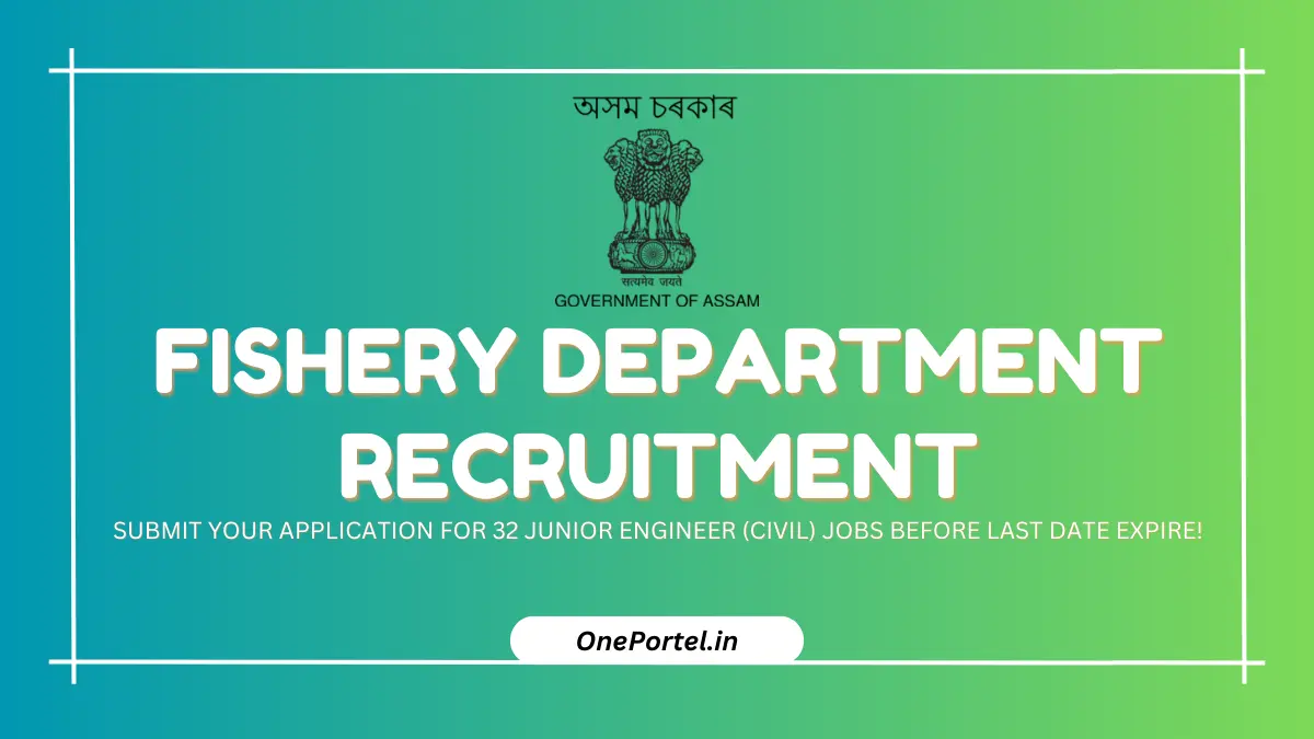 Fishery Department Recruitment 2025